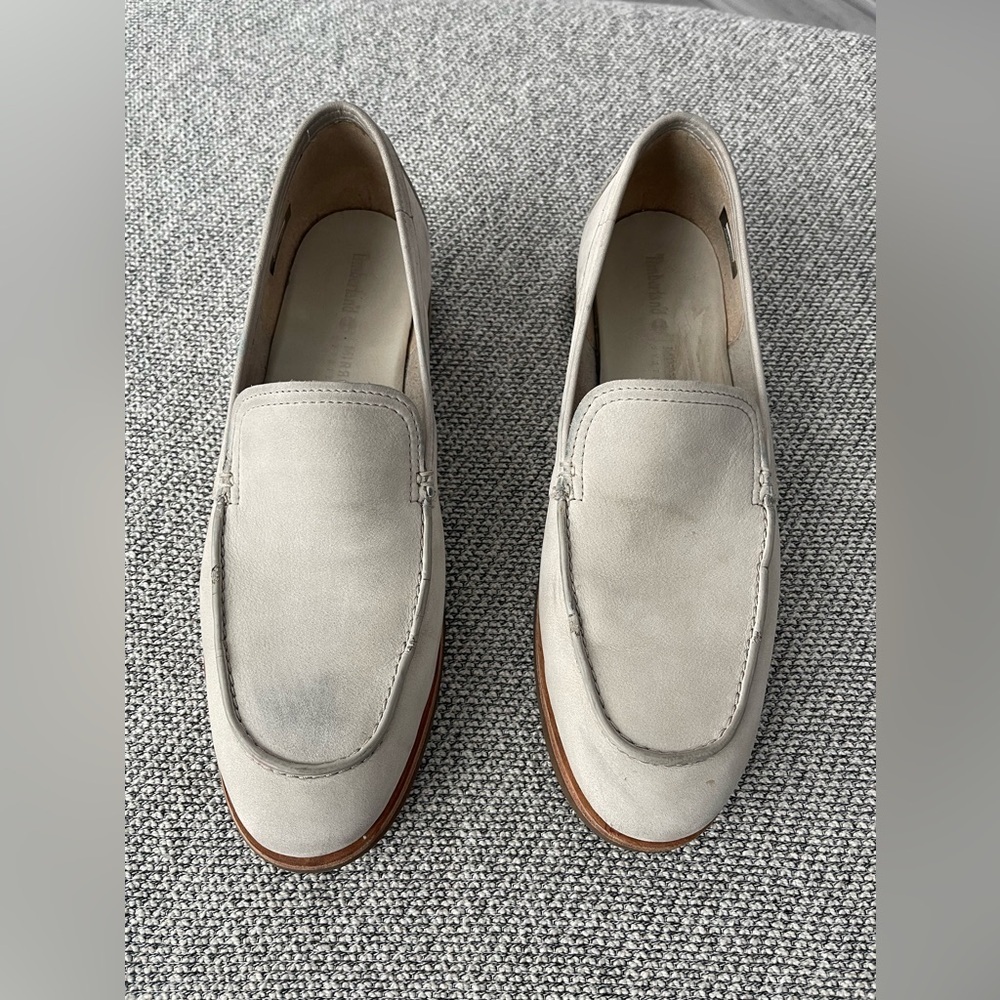 Timberland Somers Falls Beige Loafer Slip On Shoes, Women Size 10